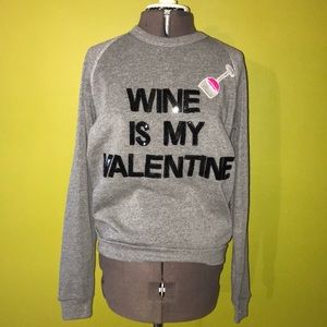 Bow & Drape Sequin Crewneck Sweatshirt